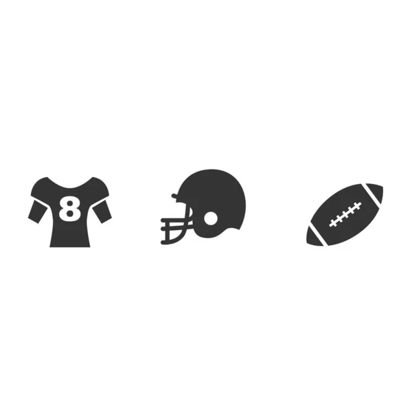 American Football Ikone Vektor Illustration Design — Stockvektor