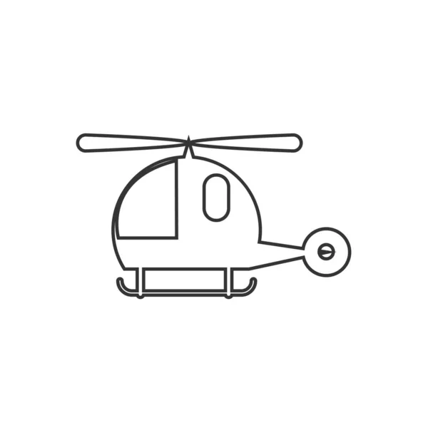 Helikopter Oyuncak Ikonu Vektör Illüstrasyon Tasarımı — Stok Vektör