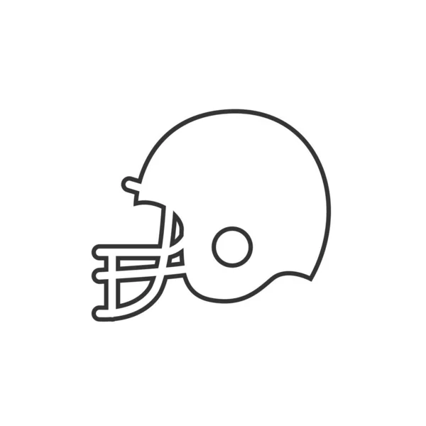 Casco Fútbol Icono Vector Ilustración Diseño — Vector de stock