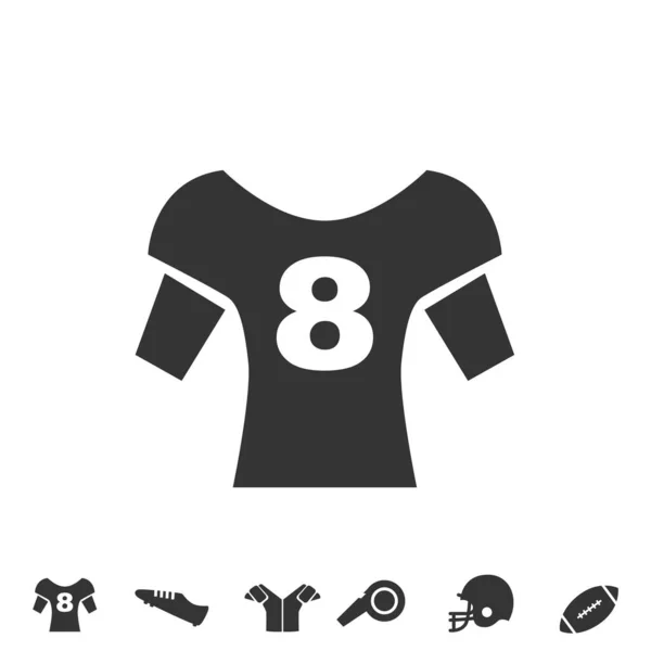 American Football Jersey Icon Vector Illustration — стоковий вектор