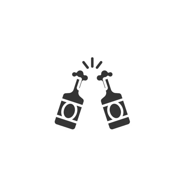 Bier Toast Symbol Vektor Illustration Design — Stockvektor