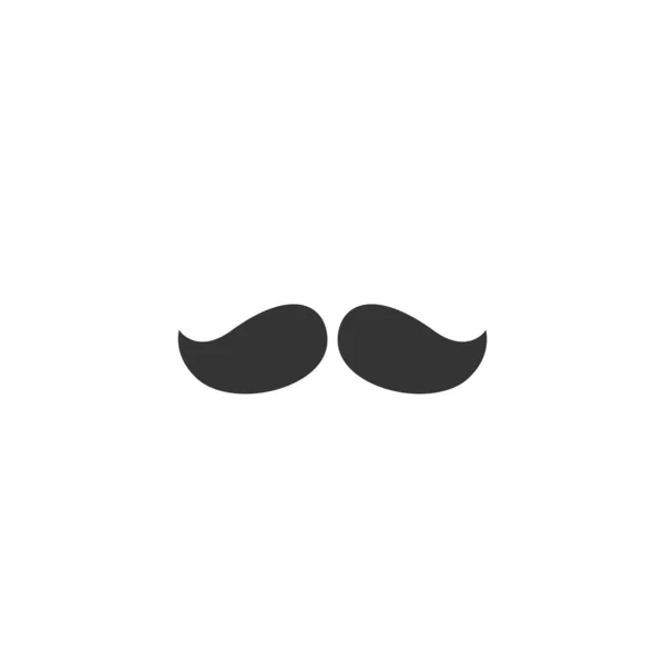 Bigode Barba Ícone Vetor Ilustração Design —  Vetores de Stock