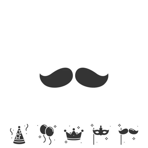 髭のアイコンベクトルイラストデザイン — ストックベクタ