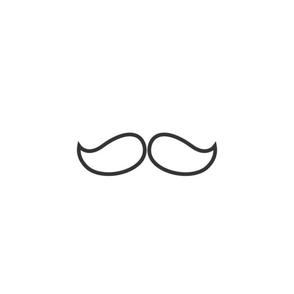 Bigote Barba Icono Vector Ilustración Diseño — Archivo Imágenes Vectoriales