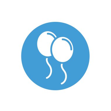 parti balonları ikon vektör illüstrasyon tasarımı