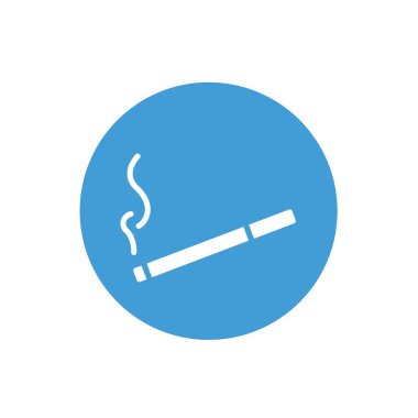 sigara ikonu vektör çizimi tasarımı