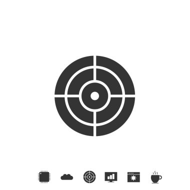 hedef simge vektör illüstrasyon tasarımı