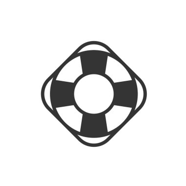 yaşam şamandırası ikon vektör illüstrasyon tasarımı