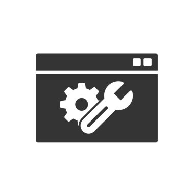 Web sayfası ikon vektör illüstrasyon tasarımını düzelt