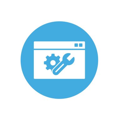 Web sayfası ikon vektör illüstrasyon tasarımını düzelt