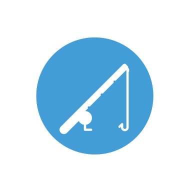 balık kancası ikon vektör çizimi tasarımı