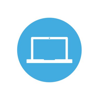 dizüstü bilgisayar ikonu vektör çizimi tasarımı