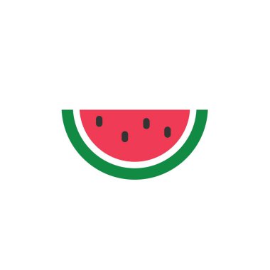 karpuz simgesi vektör çizimi tasarımı