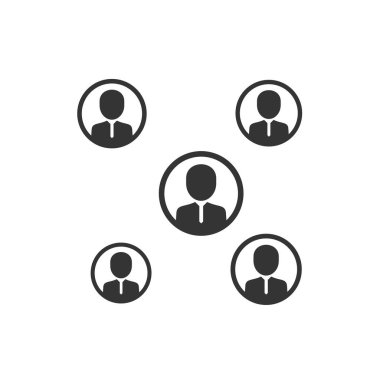 iş ağı simgesi vektör illüstrasyon tasarımı