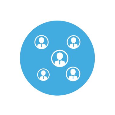 iş ağı simgesi vektör illüstrasyon tasarımı