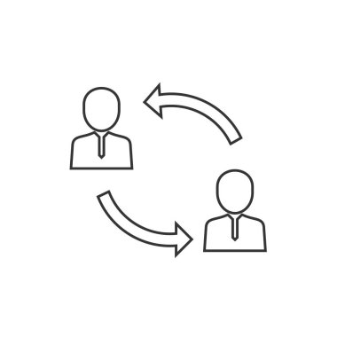ticari konum değişimi simge vektör illüstrasyon tasarımı