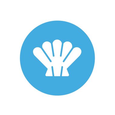 deniz kabuğu ikonu vektör çizimi tasarımı