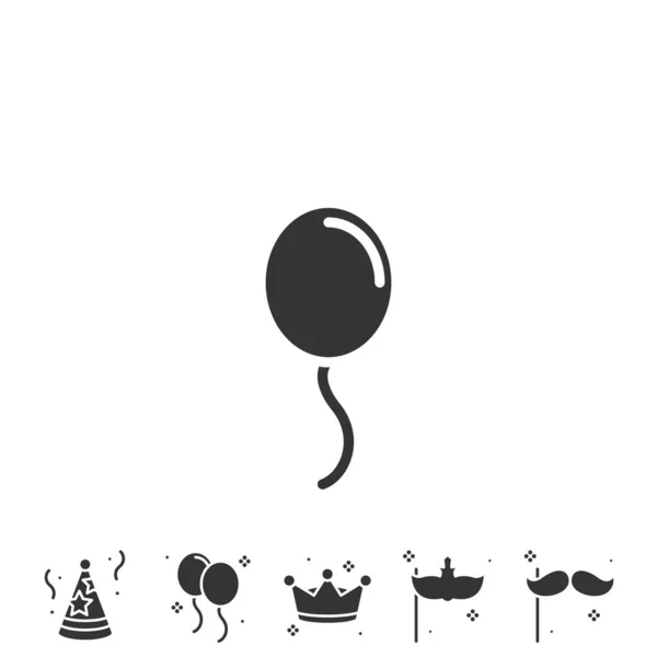 Festa Balões Ícone Vetor Ilustração Design —  Vetores de Stock