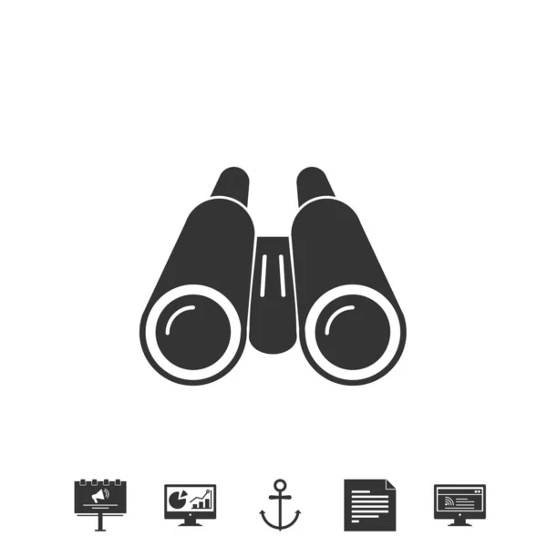 Binoculars Icon Vector Illustration Design — Stock Vector