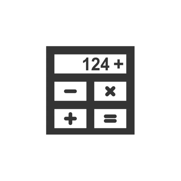 Calculadora Ícone Vector Ilustração Design — Vetor de Stock