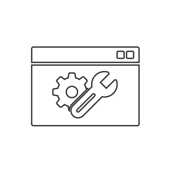 Reparieren Web Page Icon Vektor Illustration Design — Stockvektor