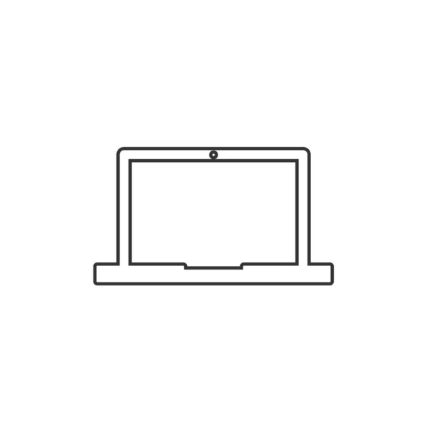 Laptop Icon Vektor Illustration Design — Stockvektor