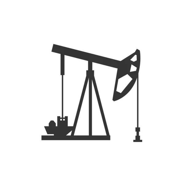 Oil Field Pump Icon Vector Illustration Design — Stock Vector