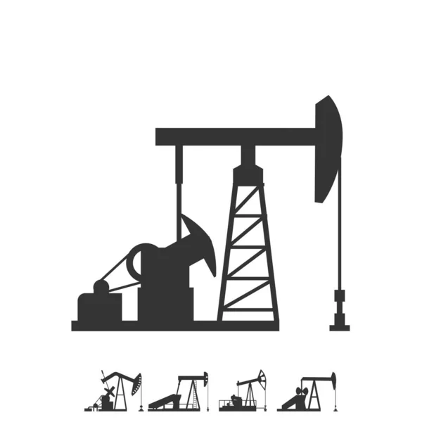 Ikona Wektor Pola Naftowego Ikona Projekt Ilustracji — Wektor stockowy