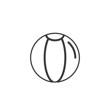 Voleybol ikonu vektör illüstrasyon tasarımı