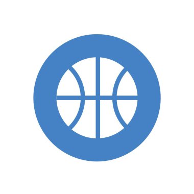 Basketbol topu ikonu vektör illüstrasyon tasarımı