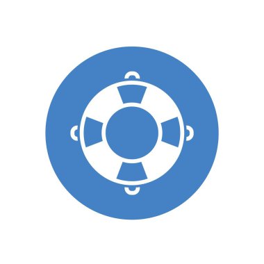 yaşam şamandırası ikon vektör illüstrasyon tasarımı