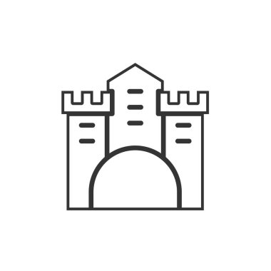 Kum Kalesi ikonu vektör çizimi tasarımı