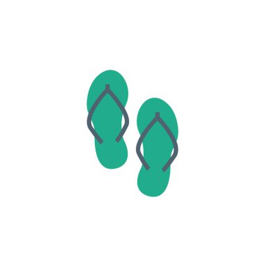 flipflops simge vektör illüstrasyon tasarımı