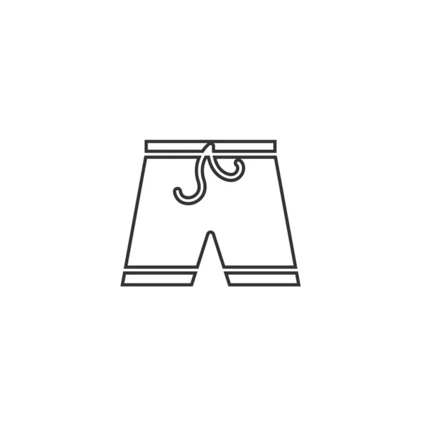 Shorts Été Icône Vectoriel Illustration Design — Image vectorielle