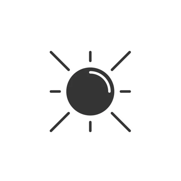 Návrh Vektorové Ilustrace Sluneční Ikony — Stockový vektor