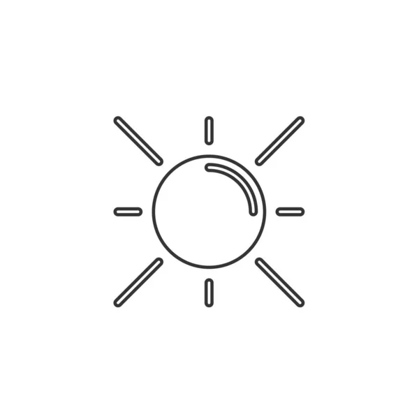 Zon Pictogram Vector Illustratie Ontwerp — Stockvector