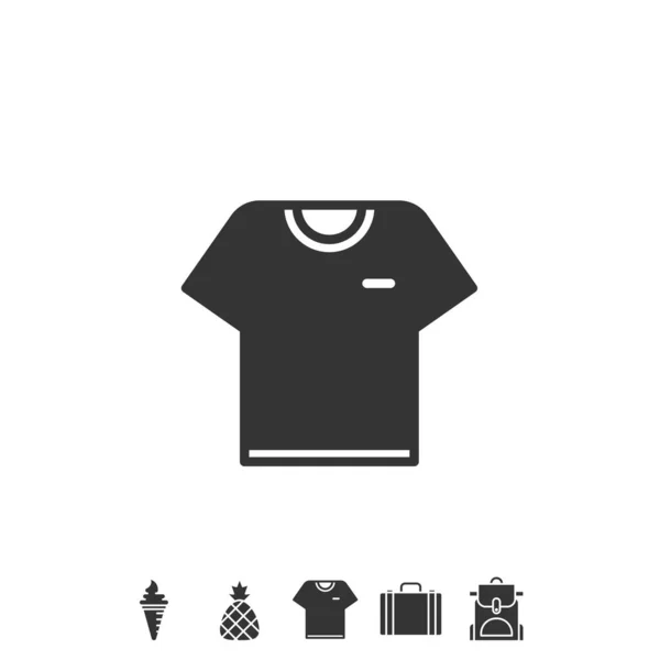 Camiseta Icono Vector Ilustración Diseño — Vector de stock