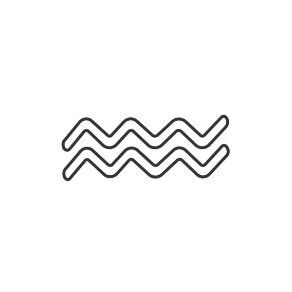 Значок Водяних Хвиль Векторний Дизайн Ілюстрації — стоковий вектор