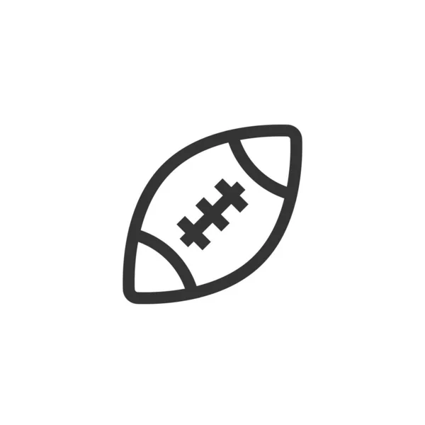 American Football Ball Ikone Vektor Illustration Design — Stockvektor