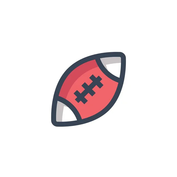 Futebol Americano Bola Ícone Vetor Ilustração Design — Vetor de Stock