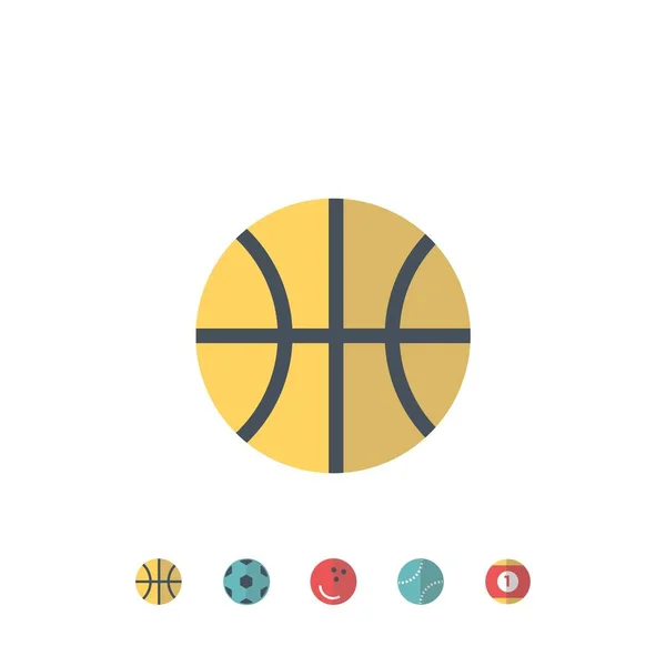 Basketball Ball Ikone Vektor Illustration Design — Stockvektor