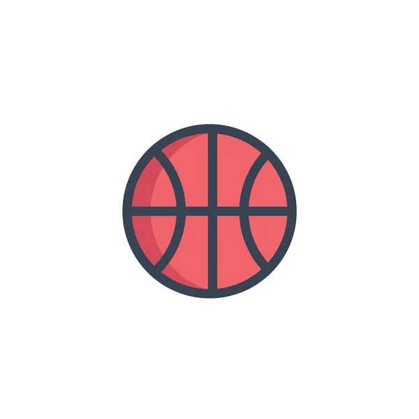 Basketball Ball Ikone Vektor Illustration Design — Stockvektor