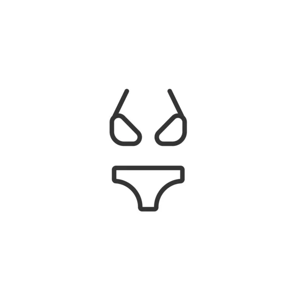 Bikini Icon Vector Illustration Design — Stock Vector