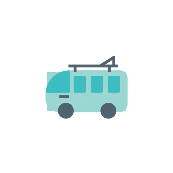 Bus Voyage Icône Vectoriel Illustration Design — Image vectorielle