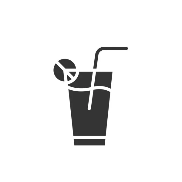 Cocktail Drink Vector Pictogram Vector Illustratie Ontwerp — Stockvector