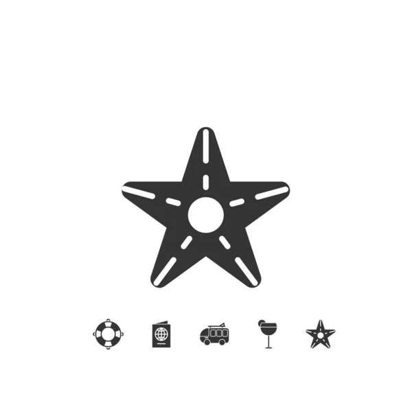 Starfish Icon Vector Illustration Design — Stock Vector