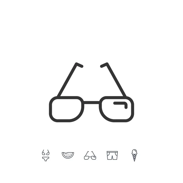 Gafas Sol Icono Vector Ilustración Diseño — Archivo Imágenes Vectoriales