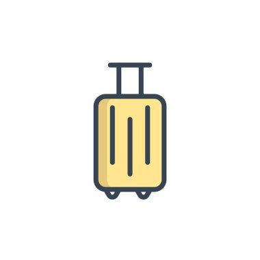 bagaj ikonu vektör illüstrasyon tasarımı