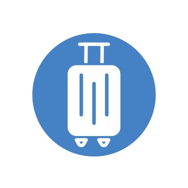 bagaj ikonu vektör illüstrasyon tasarımı