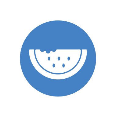 karpuz simgesi vektör çizimi tasarımı